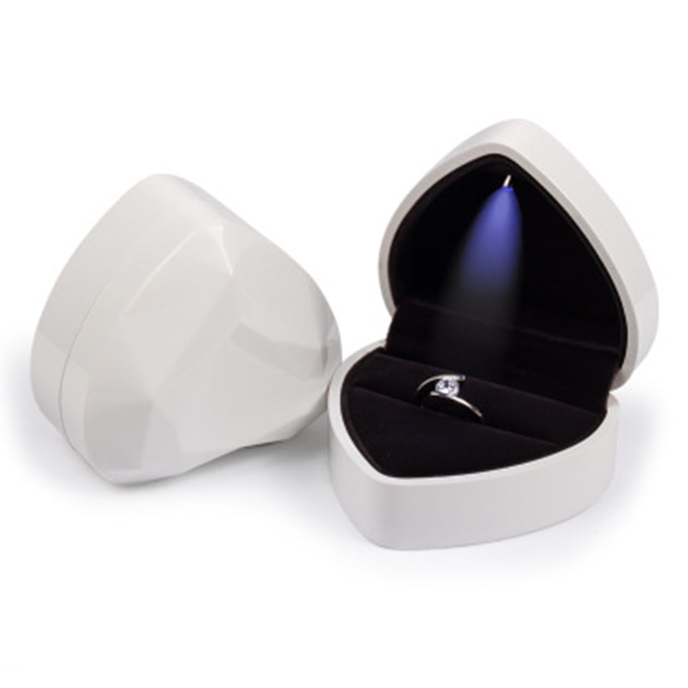 Velvet Cute Dog Shaped Ring Display Jewelry Wedding Gift Box Case G 