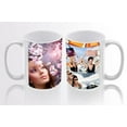 thumbnail image 5 of Big Mug White Ceramic 15 ounces ( 12,7 x 10,6 cm ) Dye Heat Transfer Coated Glossy Sublimation Coffee set 4 Pieces Diswashable Microwave Safe, 5 of 7