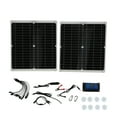 thumbnail image 1 of 2 piezas 20V 25W Panel solar 30A Juego de cables de controlador de carga solar Kit de sistema fotovoltaico, 1 of 10
