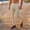 Beige, variant on Men's Solid Color Casual Business Commuting High Waist Slim Straight Leg Trousers Waffle Knit Polyester Viscose Spandex Stretch Dress Pants for Office Daily Wear