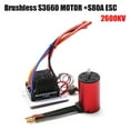 thumbnail image 1 of S3660 2600KV Motor sin escobillas Motor impermeable 80A ESC Reemplazo para, 1 of 8