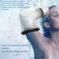 thumbnail image 3 of Minnieouse Mujeres Hombres ducha impermeable herida manga Hotel portátil baño rodilla pierna yeso cubierta vendaje Protector hermético Ayudas para vestirse con gancho de botón, 3 of 6