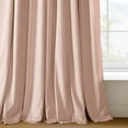 thumbnail image 3 of Half Price Drapes Signature Rosey Dawn Velvet Blackout Curtains For Bedroom(1 Panel), 50WX 96L, 3 of 10