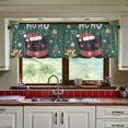 thumbnail image 3 of Yayeee Kitchen Curtains Tier Set of 2 Light Filtering 57"x36" Over Sink Window Panels, Christmas Cat, 3 of 7