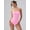 Pink, variant on SUCS Womens Tube Bodysuits Strapless Basic Sleeveless Ruched Stretch Classic-Fit Tops Sexy Bodysuits