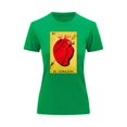 thumbnail image 1 of Playera Blusa El Corazon De La Loteria Mexicana Tradicion Mexicana Color Verde Talla Grande Marca Emil SaEs, 1 of 4