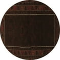 thumbnail image 1 of Ahgly Company Indoor Round Persian Brown Traditional Area Rugs, 5' Round, 1 of 4