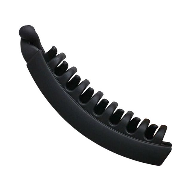 Grandes Pinces Banane Résine Pince à Cheveux Banane Colorée Pinces Banane pour Femmes Pince Antidérapante pour Queue de Cheval pour Cheveux Épais Cheveux Bouclés pour Femmes Filles Noir