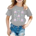 thumbnail image 4 of CUZIBR Boys Girls Toddler Shirts Stylish Halloween Pumpkin Ghost Funny Graphic Tee Tops Short Sleeve Crewneck Loose Fit Relaxed Shirt Fashionable Casual Base Layer Shirts For Kids,Grey-c,6-7 Years, 4 of 4