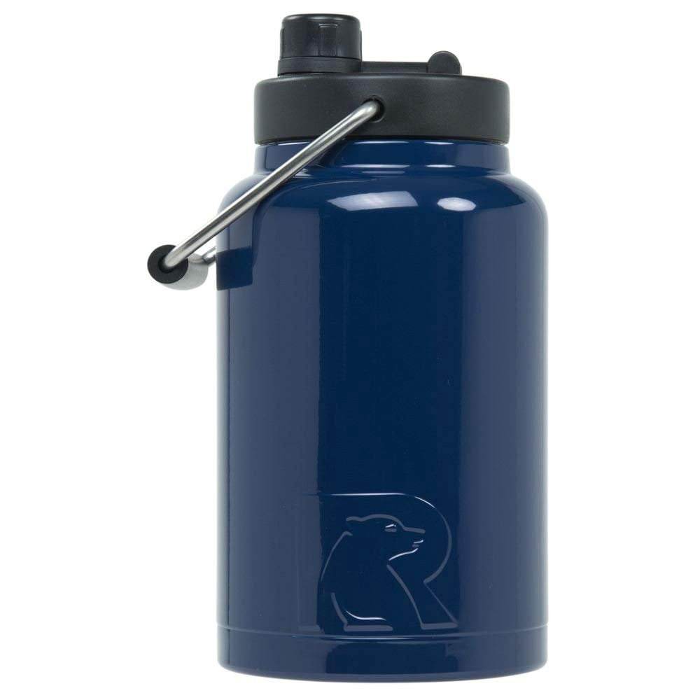 RTIC Double Wall Vacuum Insulated Stainless Steel Jug (Navy, Half Half Gallon Water Jug Stainless Steel