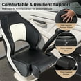 thumbnail image 4 of Gymax 2PCS Sports Flip up Boat Seat Captain Bucket Seat w/ Flip-up Bolster Bolts, 4 of 10