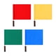 thumbnail image 1 of 4 Uds banderas de árbitro banderas de seguridad de tráfico bandera de juego justo asta de bandera de acero inoxidable banderas de mano banderas de señ, 1 of 9