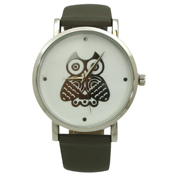 OLIVIA PRATT OWL LEATHER STRAP WATCH