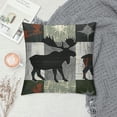 thumbnail image 2 of Hunting Rustic Lodge Decorative Pillow Cover , Throw Pillow Cover Retro Cabin Lodge Pillow Cover For Kids Teens Adult Men, 2 of 5