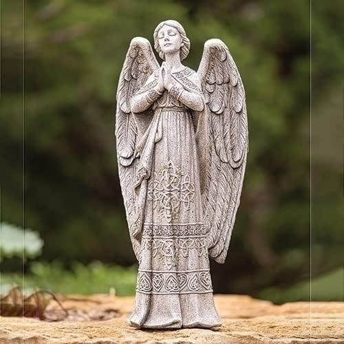 Roman Joseph's Studio, Garden Statuary Collection, 18.25" H Celtic Angel Statue, Home D√©cor, Devout Gift, Prayerful Inspiration (10x5x18)