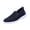 Navy, variant on Men's Slip-On Walking Shoes Breathable Knit Laceless Casual Sneakers All-Day Comfort for Travel Vacation & Outdoor Activities