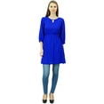 thumbnail image 3 of Phagun Women Tunic Top Short Kurti Elastic Waist Indian Ethnic Blouse, 3 of 7
