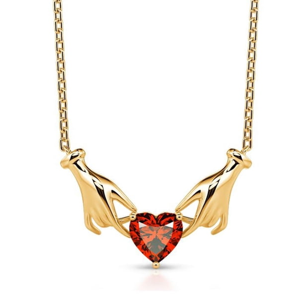 Collar de mano colgante de amor con collar de cadena ajustable, collar colgante de mano collar para mujer collar de mano buena suerte