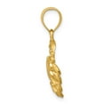 thumbnail image 2 of Finest Gold 14K Yellow Gold Satin Diamond-Cut Crab Pendant, 2 of 3