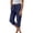 Dark Blue, variant on Womens Fashion Summer Essentials Clothing Women's Casual Elastic High Waisted Solid Color Cotton and Linen Loose Trousers Casual Pants for Women