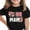 Black#1, variant on Jamicy Mama T Shirt for Kids Mom Life Tops Funny Mama Letter Print Casual Breathable Round Neck Tshirt Mothers Day Tee Shirts