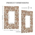 thumbnail image 3 of Fotbe Indian Paisley1 Print Duplex Receptacle Wall Plate, 1-Gang 5.0" x3.0" Wall Outlet Covers, Dual Outlet Faceplates Covers, Color-matched Screws Included-Style U, 3 of 6