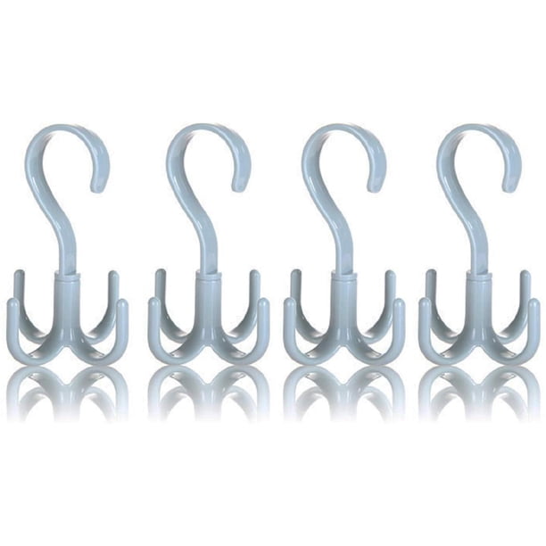 Organizador giratorio para colgar corbatas y cinturones, paquete de 4 colgadores de plástico para colgar en el armario, organizador para cinturones, corbatas, bolsos, carteras, bufandas Adepaton HMHZ647-2