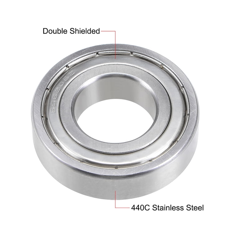 S6206Z Stainless Steel Ball Bearings 30x62x16mm Double Shielded