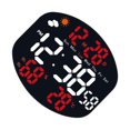 thumbnail image 5 of LED Digital Wall Clock Large Display USB Power Alarm Clock Remote Control Auto Brightness Temperature Humidity Date Timer, 5 of 9