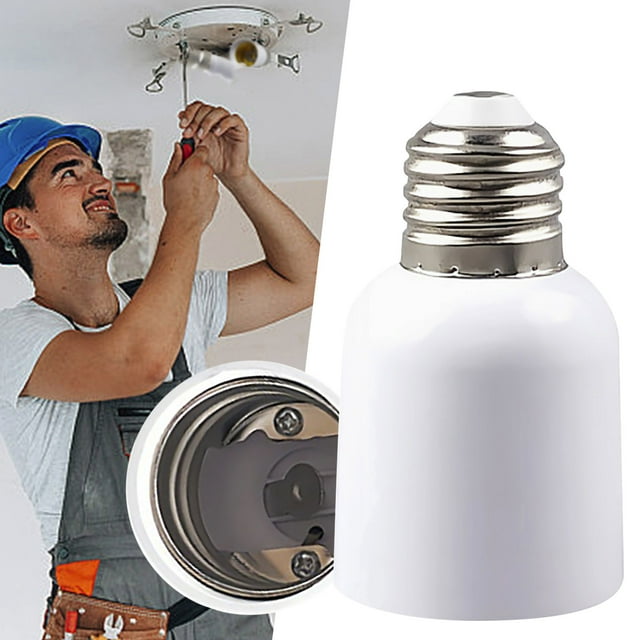 Light Bulb Socket Converter Adapter for Ceiling Fans and Chandeliers Bayonet to Screw Bulbs Conversion Compatible with LED and Incandescent Lights