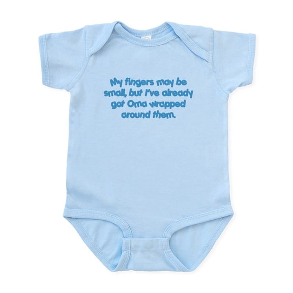 CafePress - Oma's Wrapped (Blue) Infant Bodysuit - Baby Light Bodysuit, Size Newborn - 24 Months