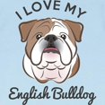 thumbnail image 3 of CafePress - I Love My English Bulldog Infant T Shirt - Infant T-Shirt, 3 of 4