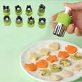 thumbnail image 6 of Vegetable Cutter Shapes Set,8 PCS Mini Cookie Cutters Set Fruit Cookie Pastry Stamps Mold for Baking and Food Supplement Tool Accessories （Green）, 6 of 6