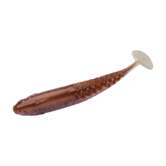 Berkley PowerBait®Saltwater Paddlin'PowerStinger, 4.25 in, Swimbaits - Paddle Tail, HD Mud Minnow (5-count)