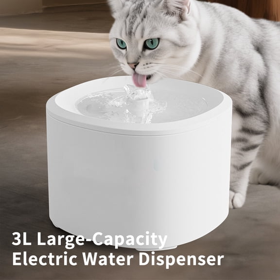 3L Ultra-Silent Cat Water Fountain - Electric Circulating Pet Water Dispenser, Easy to Clean