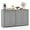Grey, variant on GORELAX Buffet Cabinet with Storage, Stackable Kitchen Sideboard w/Sliding Doors, Storage Cupboard w/Adjustable Shelves, Console Table, Narrow Buffet Table for Living Room (Espresso)