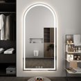 thumbnail image 1 of LED Bathroom Mirrors with Lights 36"x60"Arched Mirror for Wall,Anti-Fog,LED Mirrors with Front Light and Backlit, Memory Function for Vanity,Bathroom, Entryway, Living Room, 1 of 7
