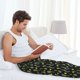 thumbnail image 5 of Balery Tennis Rackets Pantalones de pijama para hombre, pijama ultraligero, pantalón de descanso-X-Large, 5 of 6