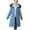 Blue, variant on Aayomet Coats for Women Winter Women's 2023 Fashion Winter Coat Long Sleeve Lapel Zip Up Shearling Shaggy Oversized Shacket Jacket,Pink XL
