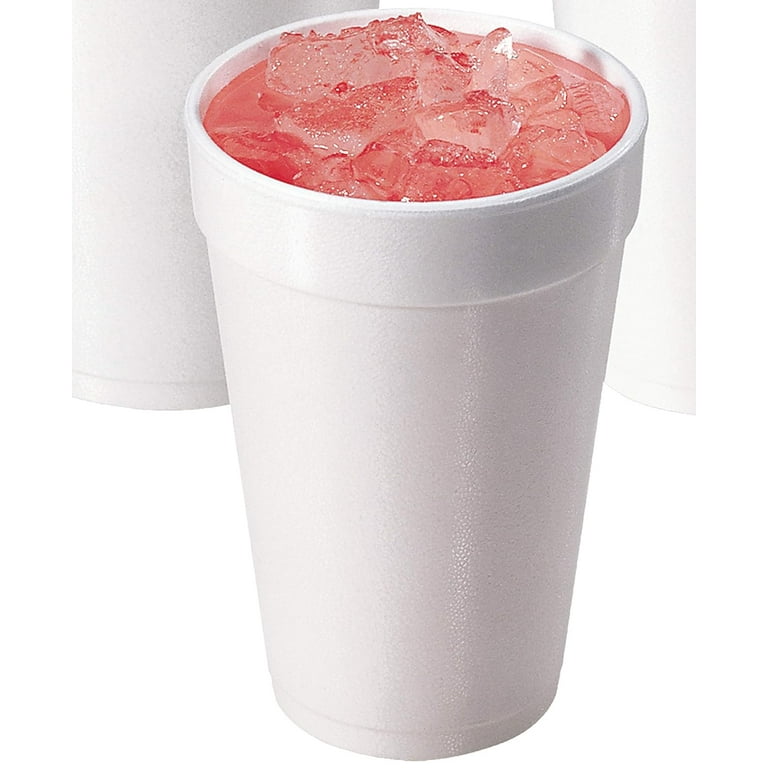 Dart, Foam Cups, 8 oz, White, 1000 Ct, Insulated Disposable Design -  Walmart.com