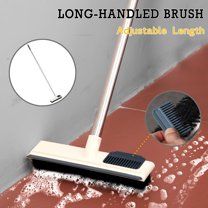 Huayishang Cleaning Brush Long Handled Floor Cleaning Brush Toilet Bath Bathtub Ceramic Tile Glass Wc Brushes Floor Scrub Brush, Kitchen Essentials Clearance Sale White