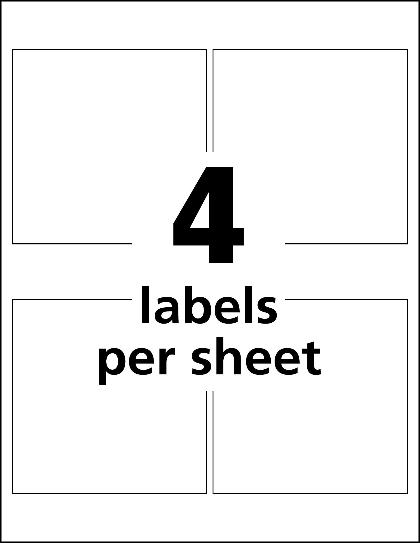 Avery UltraDuty GHS Chemical Labels for Pigment Inket Printers, Waterproof, UV Resistant, 4x4, 200Pk (60524)