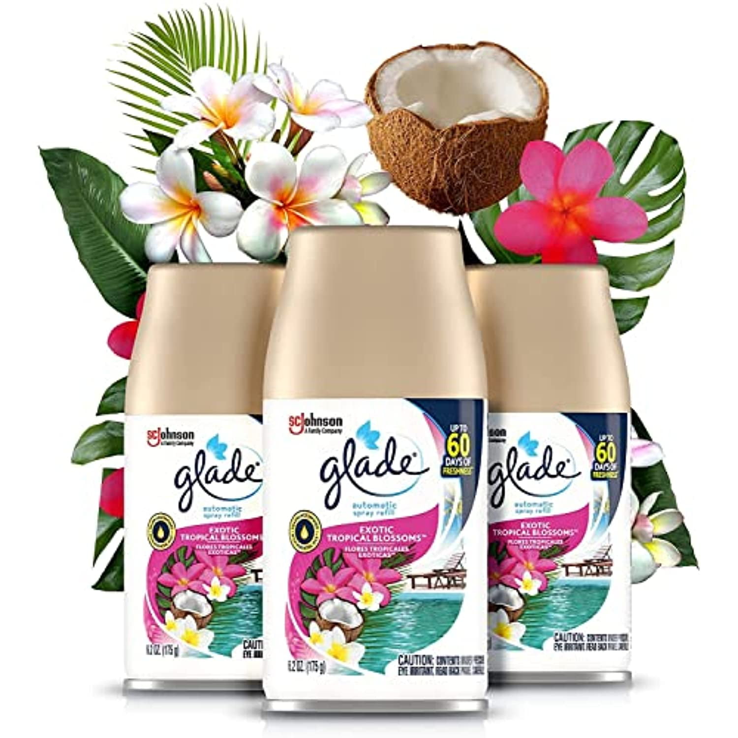 Glade Automatic Spray Air Freshener Refill Exotic Tropical Blossoms