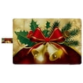 thumbnail image 4 of PKQWTM Christmas Bells Bow Red and Gold Book Cover Book Protector Book Sleeve Book Pouch Book Bag 6x9 inch, 4 of 4
