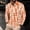 Orange, variant on Zylanna Men's Long Sleeve Polo Shirts with Chest Pocket, Turndown Collar Printed Slim Fit Spring Fall Casual Pullover Tops for Man Navy