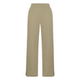 thumbnail image 5 of Zanarzt Toddler Flare Leggings Girls Flare Leggings High Waist Bell Bottoms for Kids Yoga Dance Pants with Pockets Khaki,12-13 Years, 5 of 5