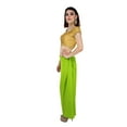 thumbnail image 3 of Sari Petticoat Stitched Indian Saree Petticoat Adjustable Waist Sari Skirt (Apple Green), 3 of 7