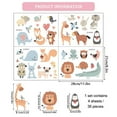 thumbnail image 5 of KAHSHEEN Animals Wall Decals for Kids - Jungle Woodland Animal Wall Stickers, Cute Peel and Stick Removable Window Decals, Stickers for Baby Nursery Home Classroom Kids Bedroom Living Room Wall Decor, 5 of 10