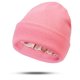 thumbnail image 1 of Gorro protector de punto acrílico para mujer | Gorro para control de encrespamiento para el cabello forrado de satén | Sombrero elástico elástico cálido para invierno | Pack de 1 | Poliéster, 1 of 5