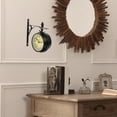 thumbnail image 4 of HONMEET Vintage Double-Sided Wall Clock Antique Style Decorative Hanging Clock for Home, Office, Living Room, 4 of 8